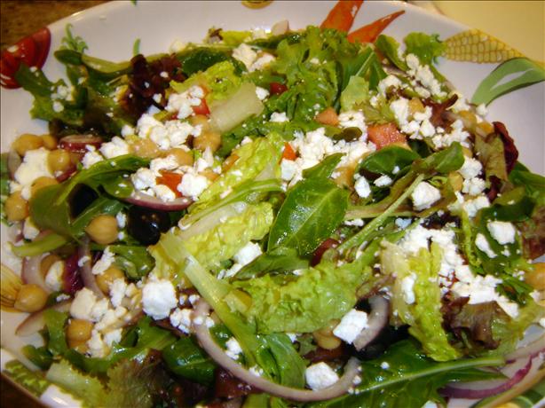 Mediterranean Salad With Feta Cheese. Photo by Chris from Kansas