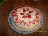 Watermelon, Strawberry & Kiwi Cake With Watermelon Icing