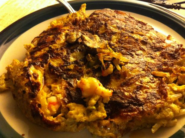 Shrimp Egg Foo Yong  (Low Carb and Low Fat). Photo by robynherron