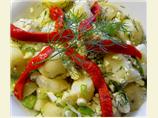 Moldavian Potato, Feta and Scallion Salad
