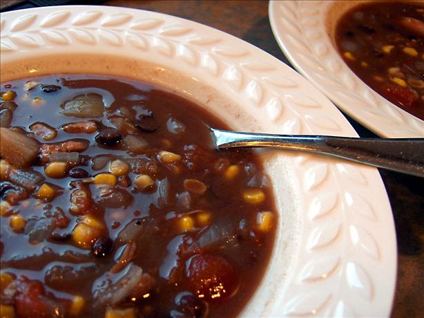 Black Bean and Chicken Soup. Photo by Derf
