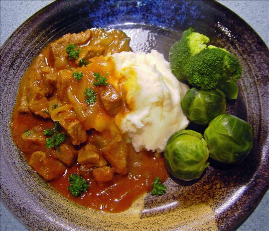 Beef Slow Oven Cooked in Beer. Photo by JustJanS