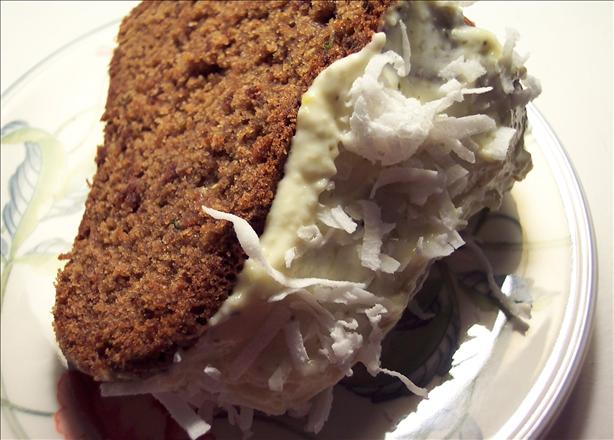 Chocolate Zucchini Cake With Pineapple Frosting and Coconut. Photo by HeatherFeather