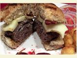 Stuffed Blue-cheese Burgers With Apple and Bacon