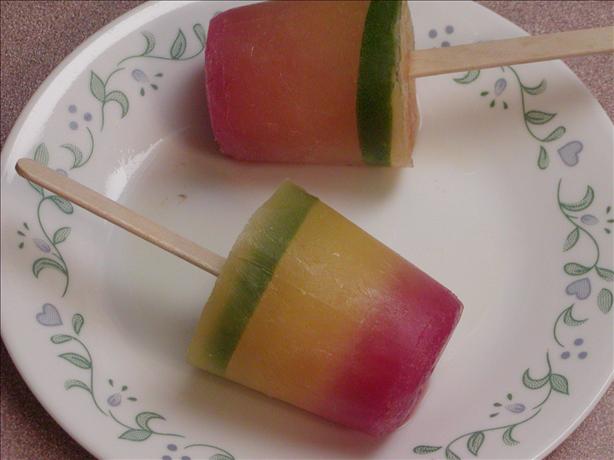 Tequila Sunrise Ice Pops. Photo by Rita~