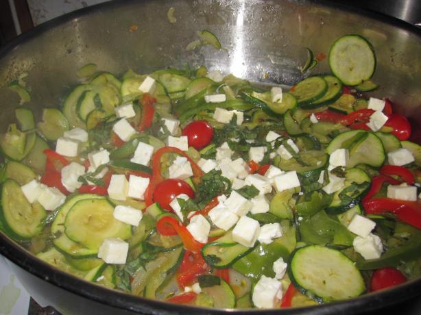 Zucchini, Peppers, and Tomatoes. Photo by Katanashrp