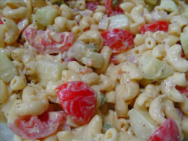 Cucumber Tomato Macaroni Salad. Photo by CountryLady