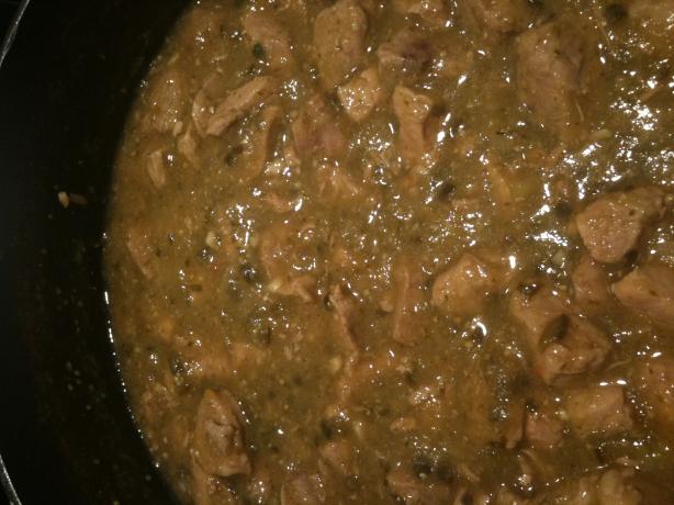 Authentic Chili Verde (Pork and Green Tomatillo Stew). Photo by Petar