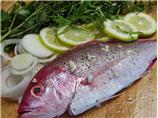 Red Snapper Grilled on Lemon, Herbs and Onions