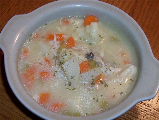 Grandma's Chicken 'n' Dumpling Soup. Photo by Hey Jude