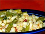 Grilled Asparagus, Corn Salad
