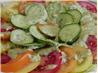 Tomato and Cucumber Salad With a Pesto Like Dressing.. Recipe by Rita~