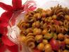 Chickpea Pasta Salad. Recipe by Kittencalskitchen