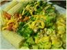 Steamed Vegetable Platter With Lemon Garlic Dressing