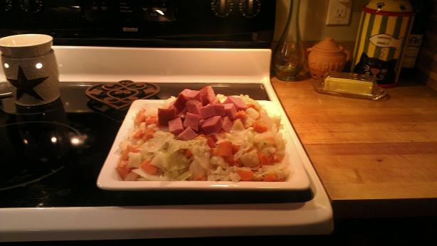 traditional Irish Ham and Cabbage Dinner. Photo by frogger444