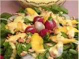 Theresa 's Spinach Salad With Lychee Mango Dressing