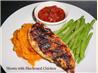 Cajun Cutlets With Sweet Potato Mash and Tomato Chilli Jam. Recipe by currybunny