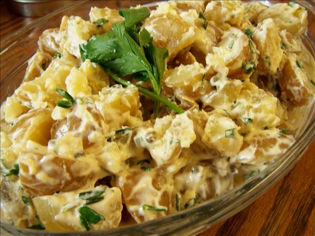 Tasty Hot Potato Salad. Photo by Rita~