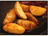 Oven Roasted Balsamic Potato Wedges