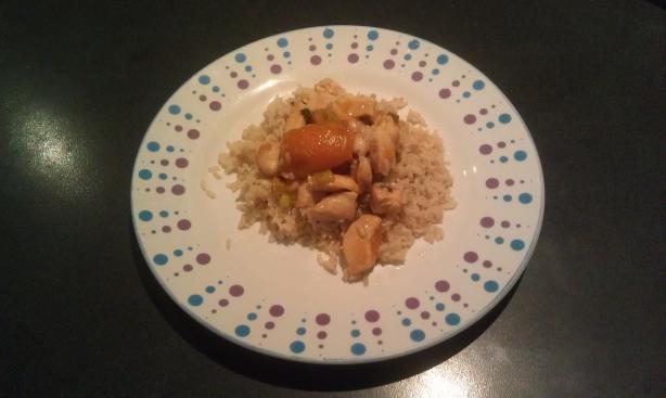 Apricot Ginger Chicken. Photo by Satyne