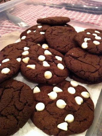 Chewy Vegan Chocolate Chocolate Chip Cookies. Photo by dkitten
