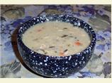 Creamy Wild Rice and Mushroom Soup in a Jar