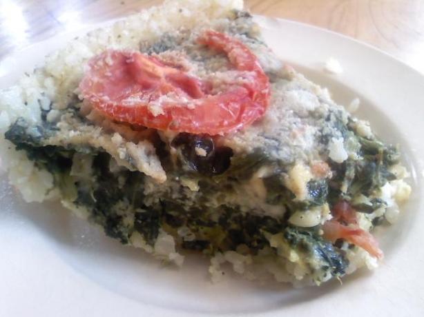 Three Cheese Spinach Pie. Photo by Novice Cooking Boy