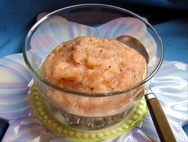 Minted Applesauce With a Hint of Redcurrant. Photo by Annacia