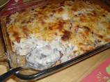Spinach, Ham and Potato Au Gratin