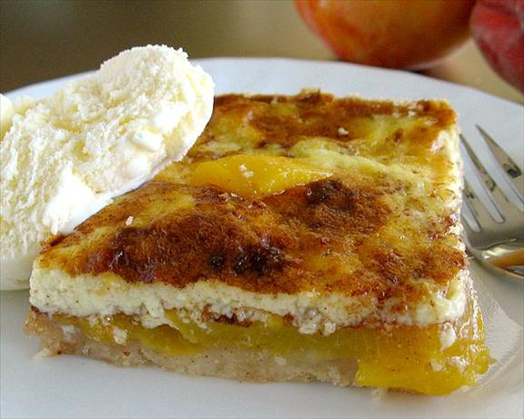 Peach-custard Kuchen. Photo by Calee