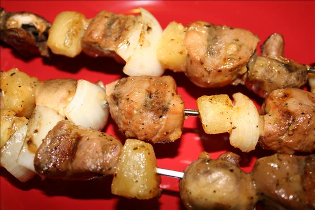 Pork and Vegetable/fruit Kabobs. Photo by ~Nimz~