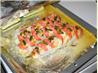 Citrus and Smoked Salmon Striped Roast Halibut