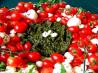 Festive Caprese Salad Wreath