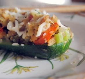July 31: Stuffed Zucchini