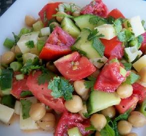 Tomato Chickpea Salad