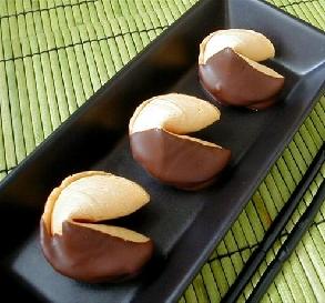 Feb. 10:  Chocolate-Dipped Fortune Cookies
